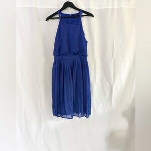 BANANA REPUBLIC cobalt blue halter dress. Size 6